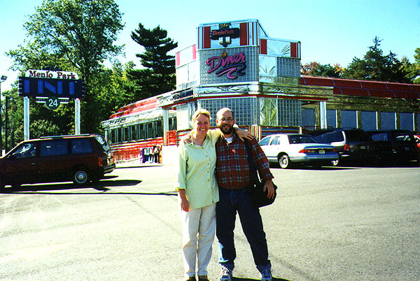 Jorunn and Bert at the diner